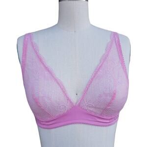 NWOT Cosabella Pink Lace Triangle Bra Petite Small